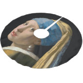 Jupon De Sapin En Polyester Brossé Johannes Vermeer - Fille avec une oreille perle (Angle)