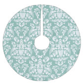 Jupon De Sapin En Polyester Brossé Joli modèle Damask (Devant)