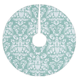 Jupon De Sapin En Polyester Brossé Joli modèle Damask