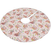 Jupon De Sapin En Polyester Brossé Joli Motif de fentes (Angle)