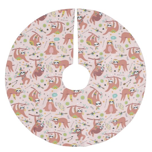 Jupon De Sapin En Polyester Brossé Joli Motif de fentes (Devant)