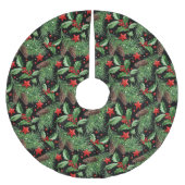 Jupon De Sapin En Polyester Brossé Joli Motif de Noël (Devant)
