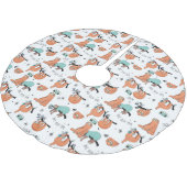 Jupon De Sapin En Polyester Brossé Joli Motif Sloth (Angle)