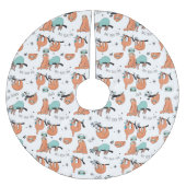 Jupon De Sapin En Polyester Brossé Joli Motif Sloth (Devant)