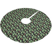 Jupon De Sapin En Polyester Brossé Joli Noël Moderne (Angle)