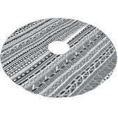 Jupon De Sapin En Polyester Brossé Joli noir blanc aztèque design motif (Angle)