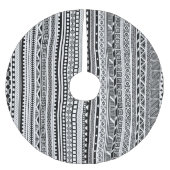 Jupon De Sapin En Polyester Brossé Joli noir blanc aztèque design motif (Devant)