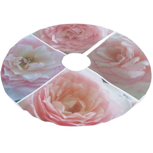 Jupon De Sapin En Polyester Brossé Jolie jupe Rose (Angle)