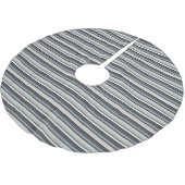 Jupon De Sapin En Polyester Brossé Jolies rayures grises blanches (Angle)