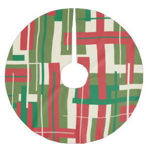 Jupon De Sapin En Polyester Brossé Jour de Noël réparé et déconstruit au milieu d