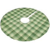 Jupon De Sapin En Polyester Brossé Journée de la Saint Patrick à Plaid Vert (Angle)