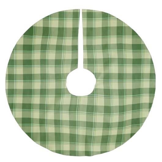 Jupon De Sapin En Polyester Brossé Journée de la Saint Patrick à Plaid Vert (Devant)