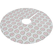 Jupon De Sapin En Polyester Brossé Joyeuse couronne de Noël (Angle)