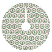 Jupon De Sapin En Polyester Brossé Joyeux Noël (Devant)