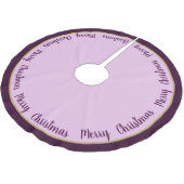 Jupon De Sapin En Polyester Brossé Joyeux Noël en jupe d'arbre (Angle)