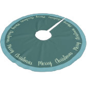 Jupon De Sapin En Polyester Brossé Joyeux Noël en jupe d'arbre (Angle)