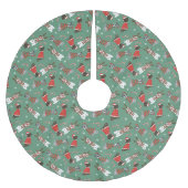 Jupon De Sapin En Polyester Brossé Joyeux Noël Grands Chiens Danois (Devant)