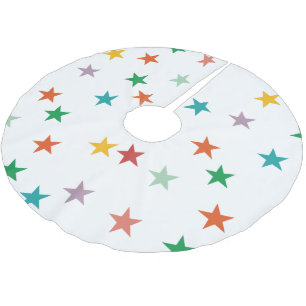 JUPON DE SAPIN EN POLYESTER BROSSÉ JOYRY LOVE JOY   NOËL COLORÉ