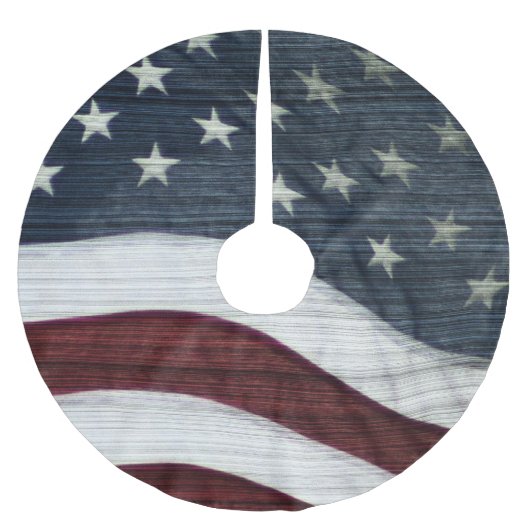 Jupon De Sapin En Polyester Brossé Jupe americana rustique d'arbre (Devant)