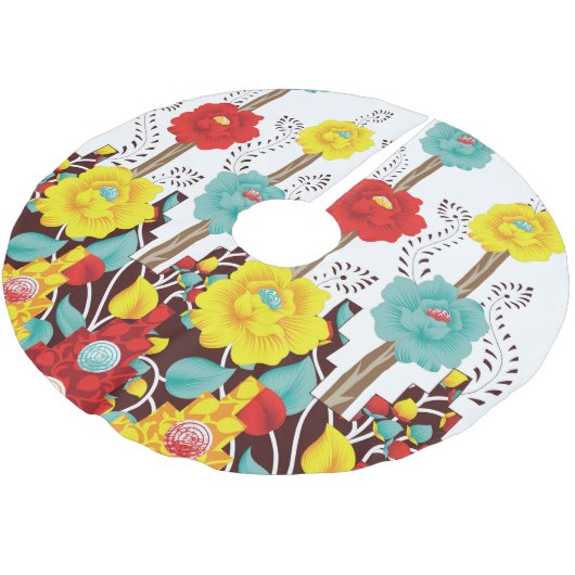 Jupon De Sapin En Polyester Brossé Jupe arborescente (Angle)