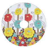 Jupon De Sapin En Polyester Brossé Jupe arborescente (Devant)