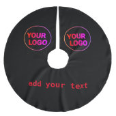 Jupon De Sapin En Polyester Brossé Jupe arborescente (Devant)