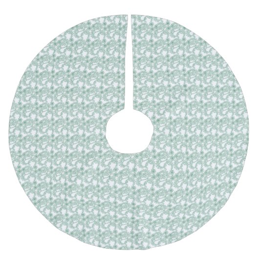 Jupon De Sapin En Polyester Brossé Jupe arborescente (Devant)