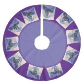 Jupon De Sapin En Polyester Brossé Jupe arborescente (Devant)