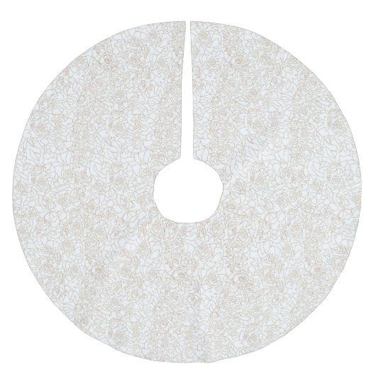 Jupon De Sapin En Polyester Brossé Jupe arborescente (Devant)