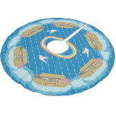 Jupon De Sapin En Polyester Brossé Jupe arborescente (Angle)