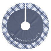 Jupon De Sapin En Polyester Brossé Jupe Arbre Bleu (Devant)