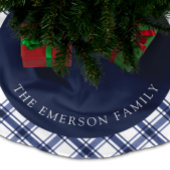 Jupon De Sapin En Polyester Brossé Jupe Arbre Bleu