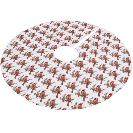 Jupon De Sapin En Polyester Brossé Jupe Cardinal Tree (Angle)