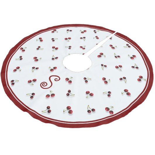 Jupon De Sapin En Polyester Brossé Jupe cerise arbre (Angle)