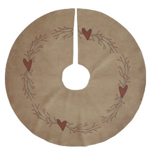 Jupon De Sapin En Polyester Brossé Jupe Coeur Coeur Pip Berry