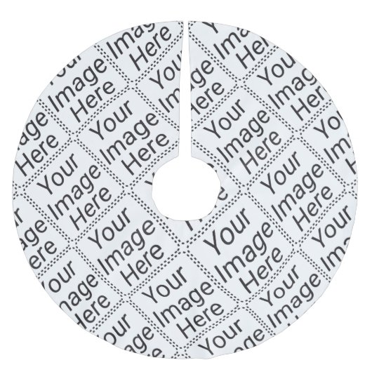 Jupon De Sapin En Polyester Brossé Jupe d'arbre (Devant)