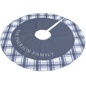 Jupon De Sapin En Polyester Brossé Jupe d'arbre bleue (Angle)