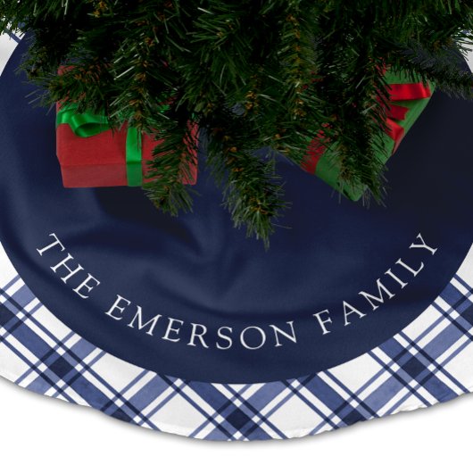 Jupon De Sapin En Polyester Brossé Jupe d'arbre bleue