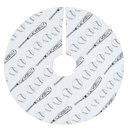 Jupon De Sapin En Polyester Brossé Jupe d'arbre de cogneur (Devant)