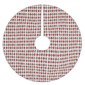 Jupon De Sapin En Polyester Brossé Jupe d'arbre de Jacquard de Noël (Devant)