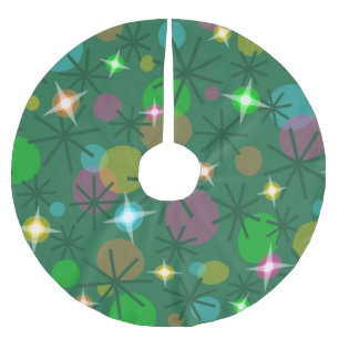 Jupon De Sapin En Polyester Brossé Jupe d'arbre de lumières de Noël