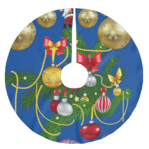 Jupon De Sapin En Polyester Brossé Jupe d'arbre de Noël