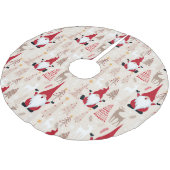 Jupon De Sapin En Polyester Brossé Jupe d'arbre de Noël (Angle)