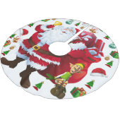 Jupon De Sapin En Polyester Brossé Jupe d'arbre de Noël (Angle)