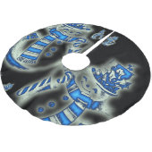 Jupon De Sapin En Polyester Brossé Jupe d'arbre de Noël (Angle)