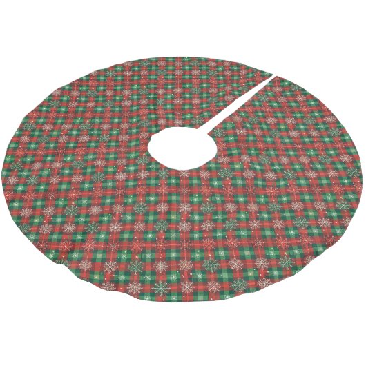 Jupon De Sapin En Polyester Brossé Jupe d'arbre de Noël (Angle)