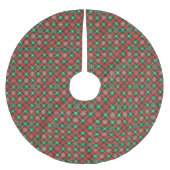 Jupon De Sapin En Polyester Brossé Jupe d'arbre de Noël (Devant)