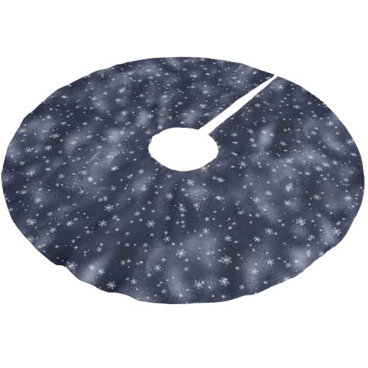 Jupon De Sapin En Polyester Brossé Jupe d'arbre de Noël (Angle)