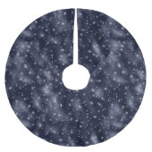 Jupon De Sapin En Polyester Brossé Jupe d'arbre de Noël (Devant)