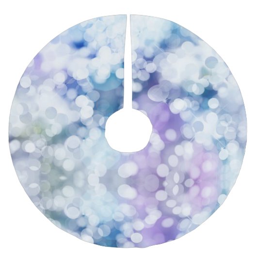 Jupon De Sapin En Polyester Brossé Jupe d'arbre de Noël (Devant)